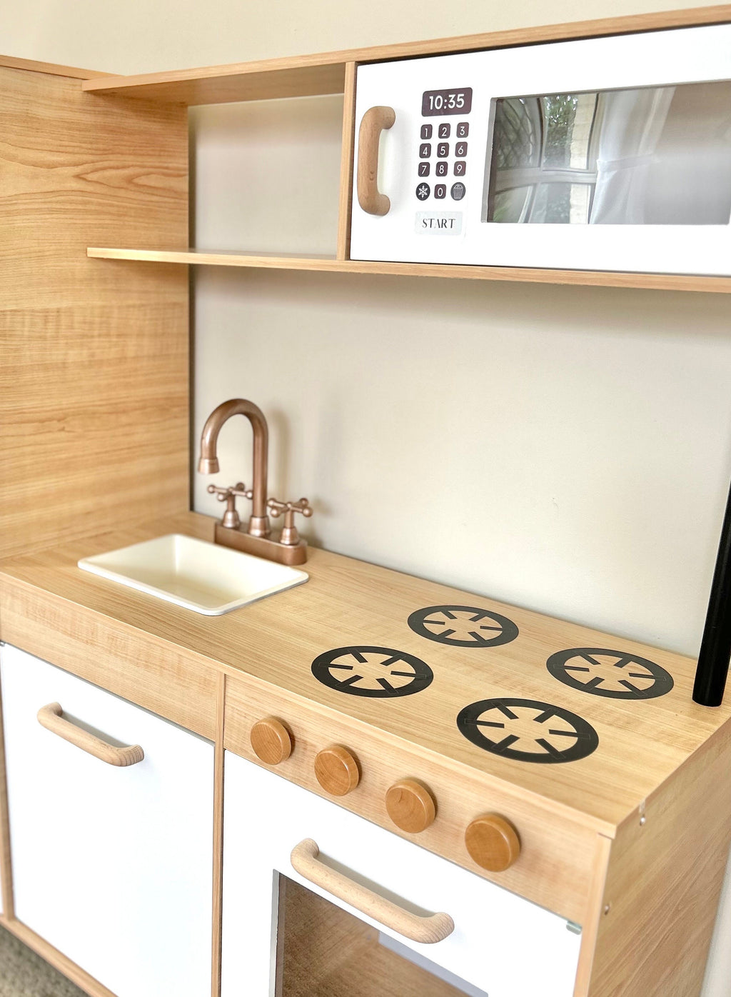 Play kitchen handle - 64mm Wooden Handle