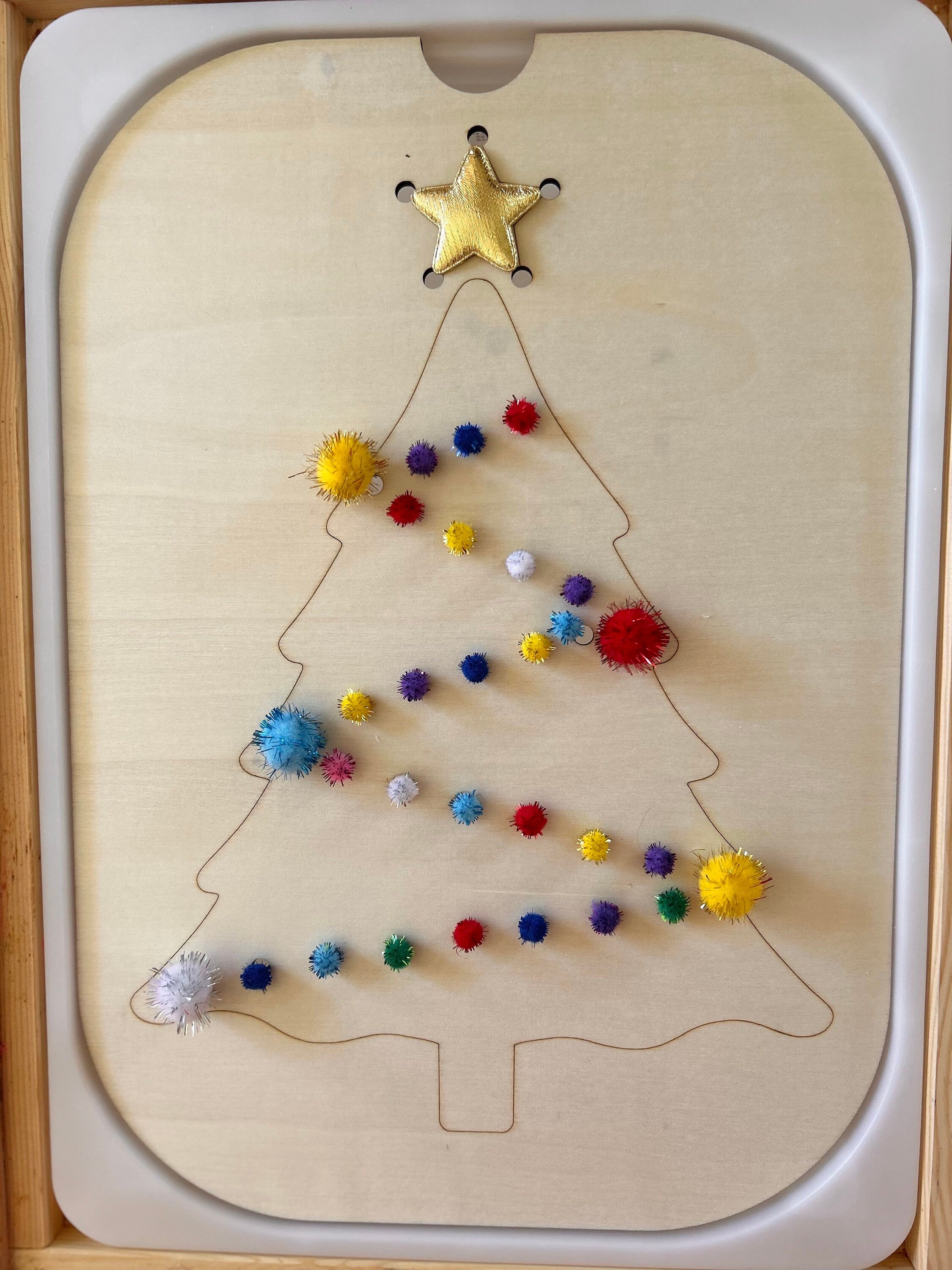 Sensory Table Christmas Tree Insert
