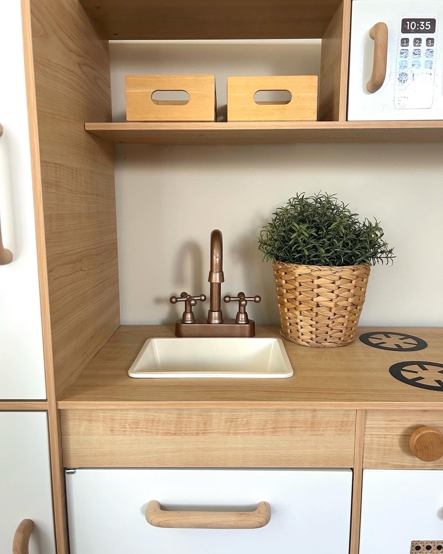 Unfinished Wooden Handle – 128mm Beech Wood for Cabinets & Play Kitchens