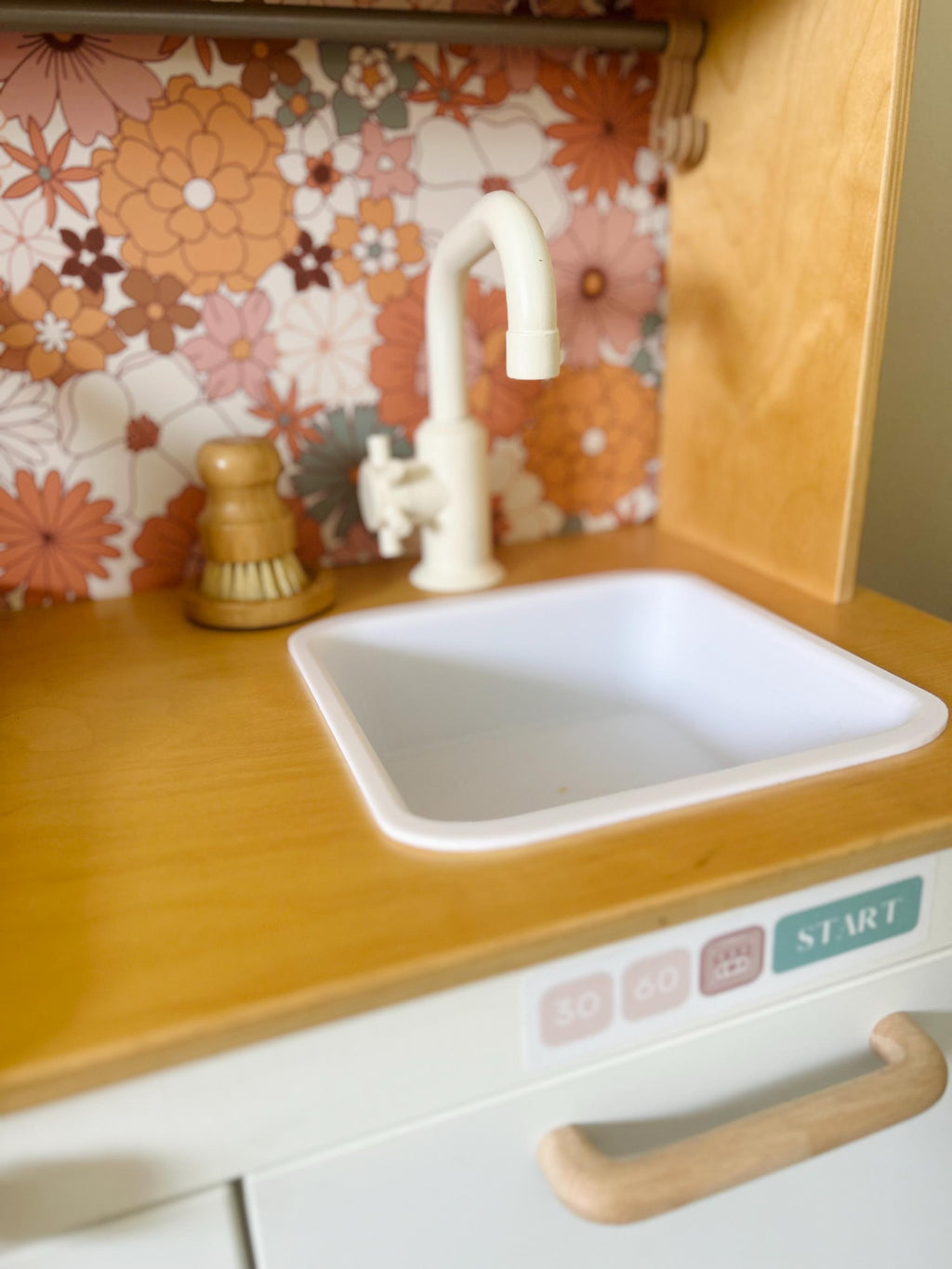 Boho Floral Play Kitchen Splashback - For the Ikea Duktig