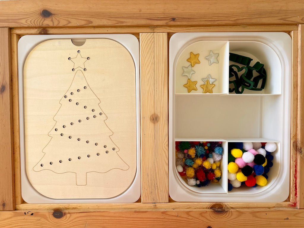Sensory Table Christmas Tree Insert