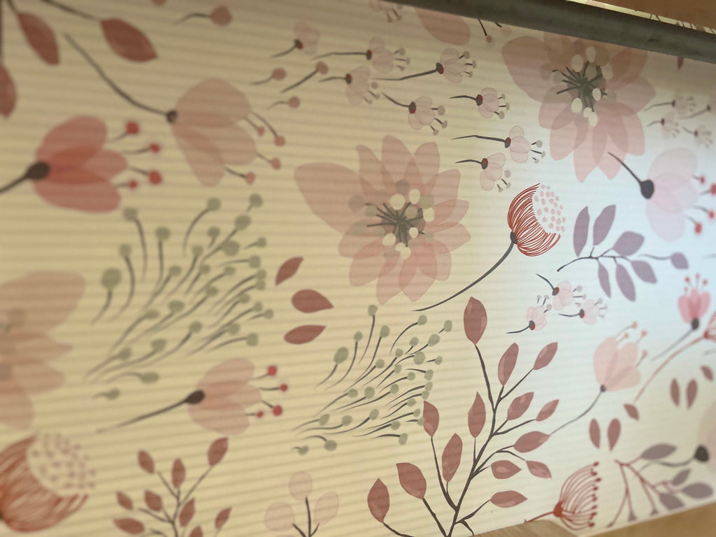 Play Kitchen Pink Floral Splashback - For the Ikea Duktig