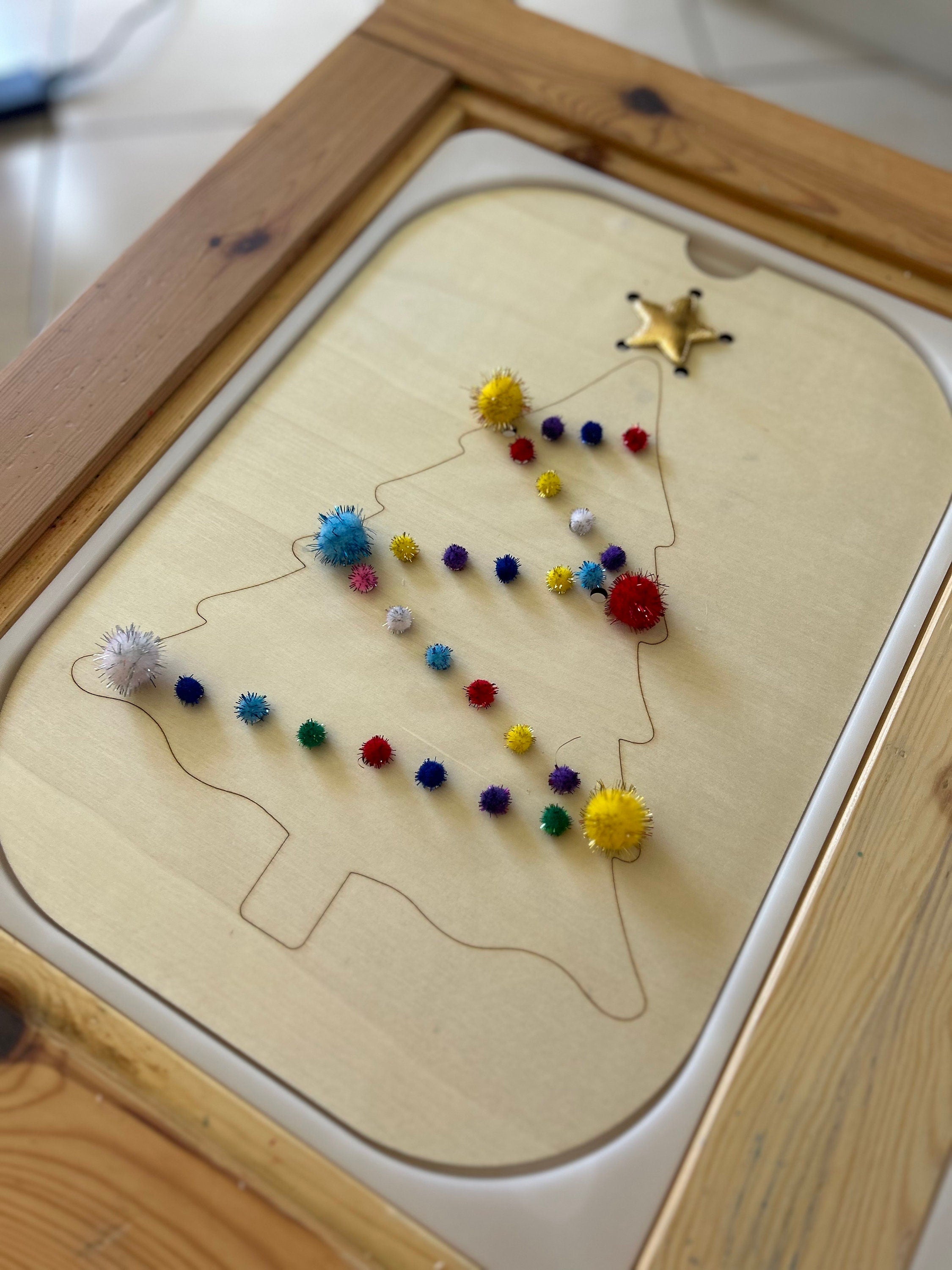 Sensory Table Christmas Tree Insert