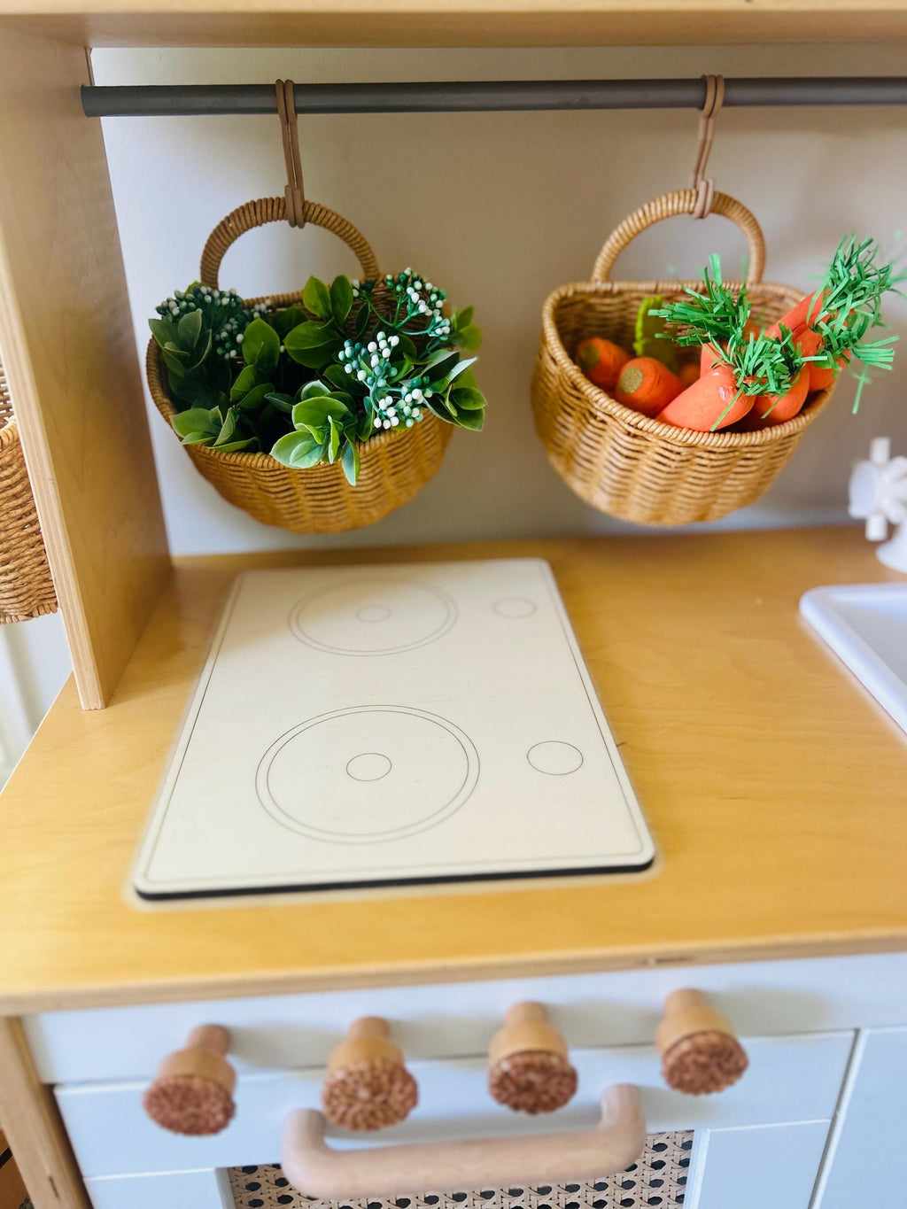 Handmade Wooden Play Kitchen Stove – Replacement for Ikea Duktig
