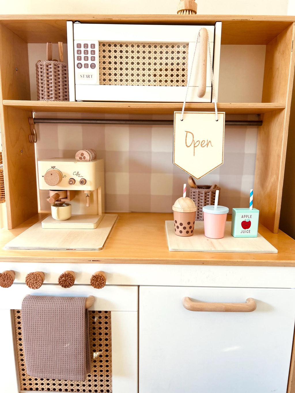 Handmade Wooden Play Kitchen Stove & Sink Covers – IKEA Duktig