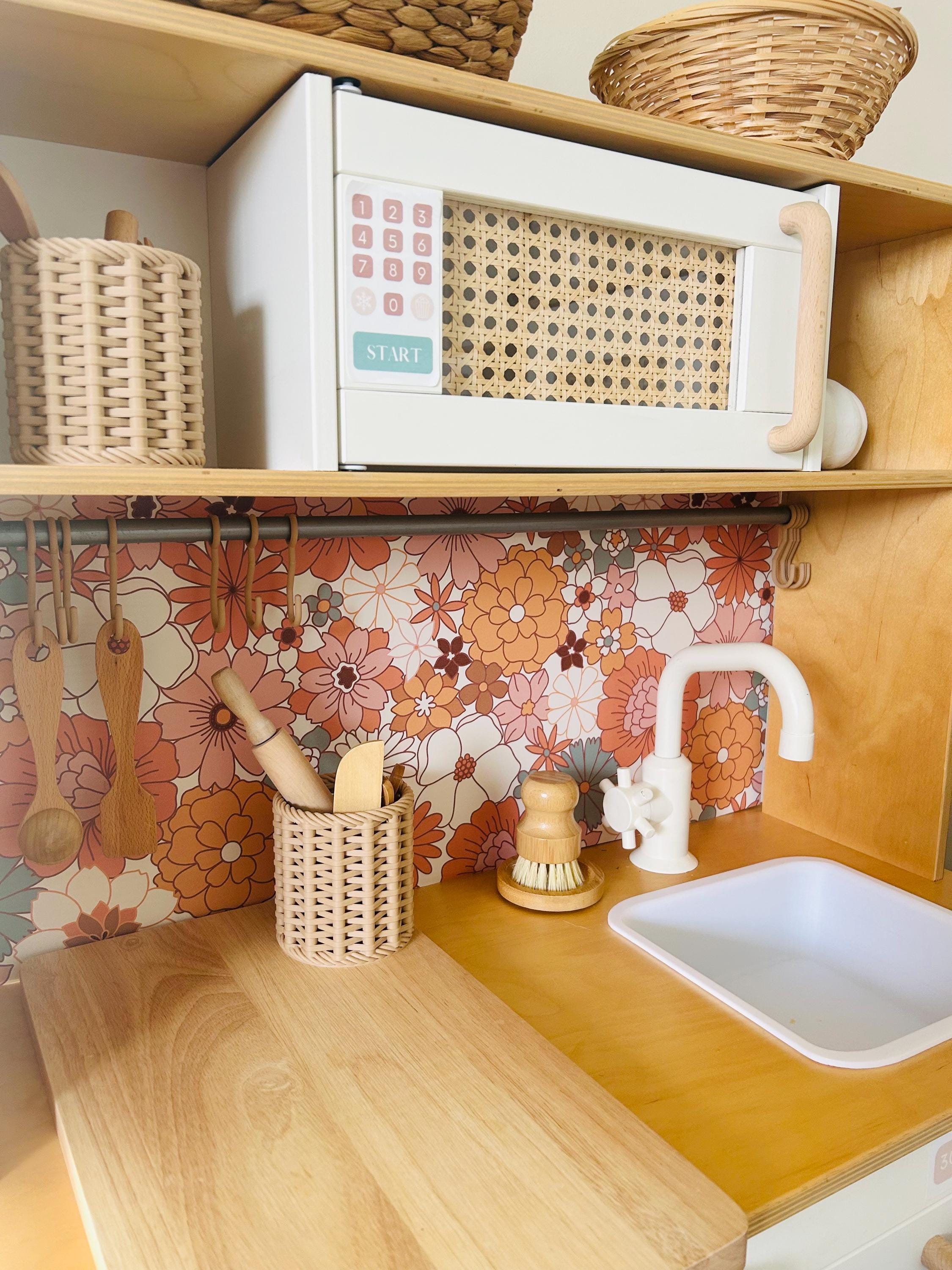Boho Floral Play Kitchen Splashback - For the Ikea Duktig
