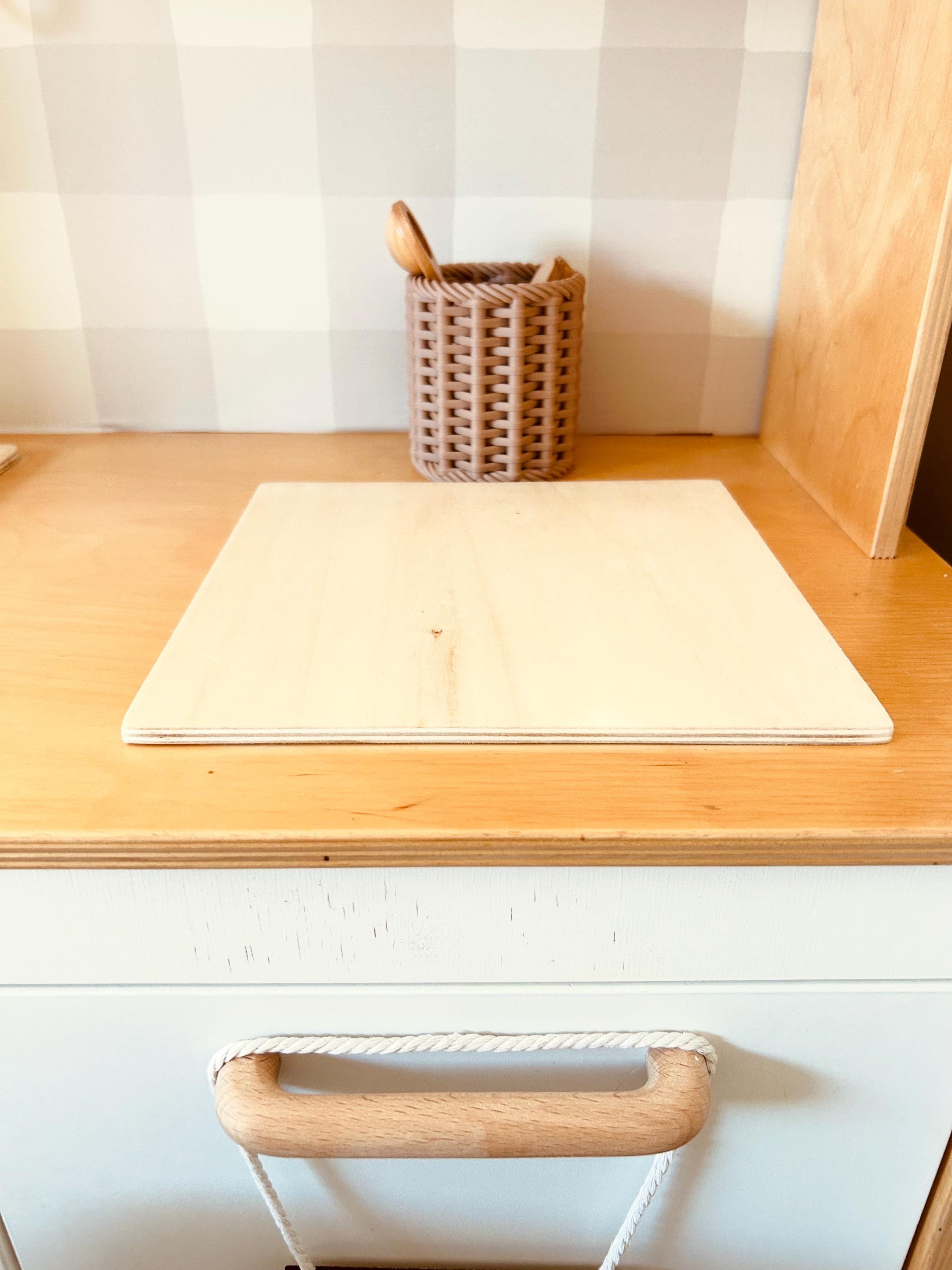 Handmade Wooden Play Kitchen Stove & Sink Covers – IKEA Duktig