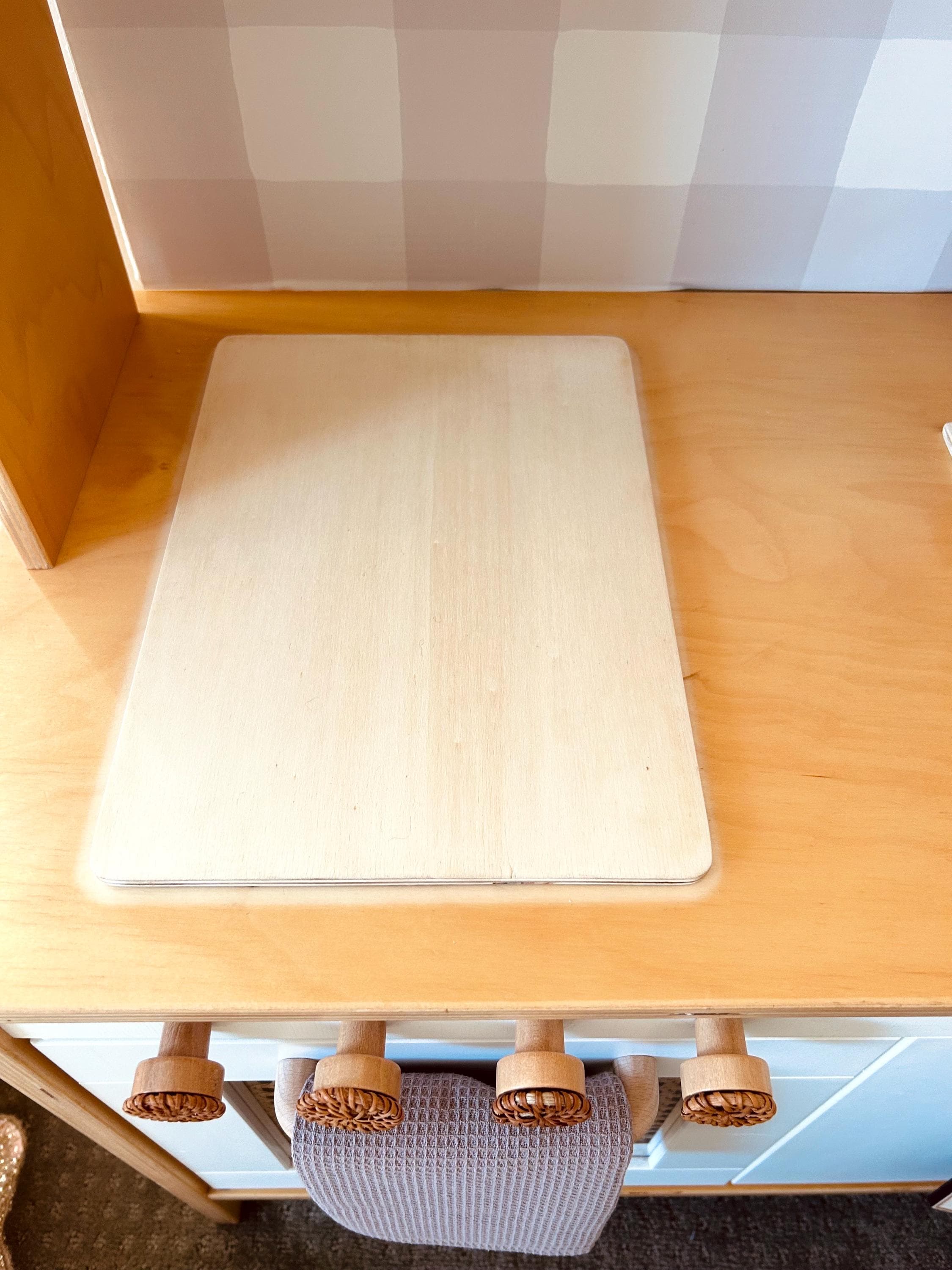 Handmade Wooden Play Kitchen Stove & Sink Covers – IKEA Duktig