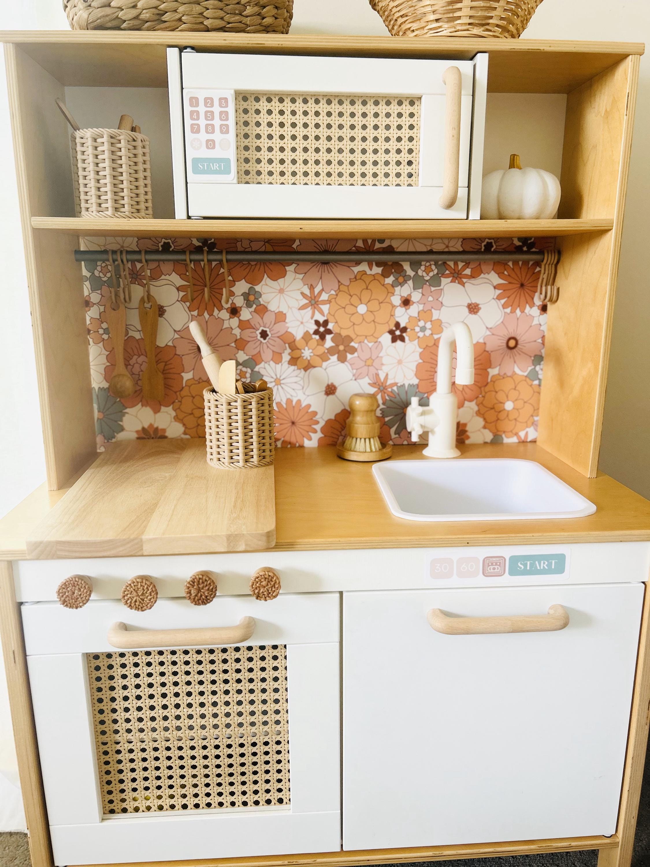 Boho Floral Play Kitchen Splashback - For the Ikea Duktig