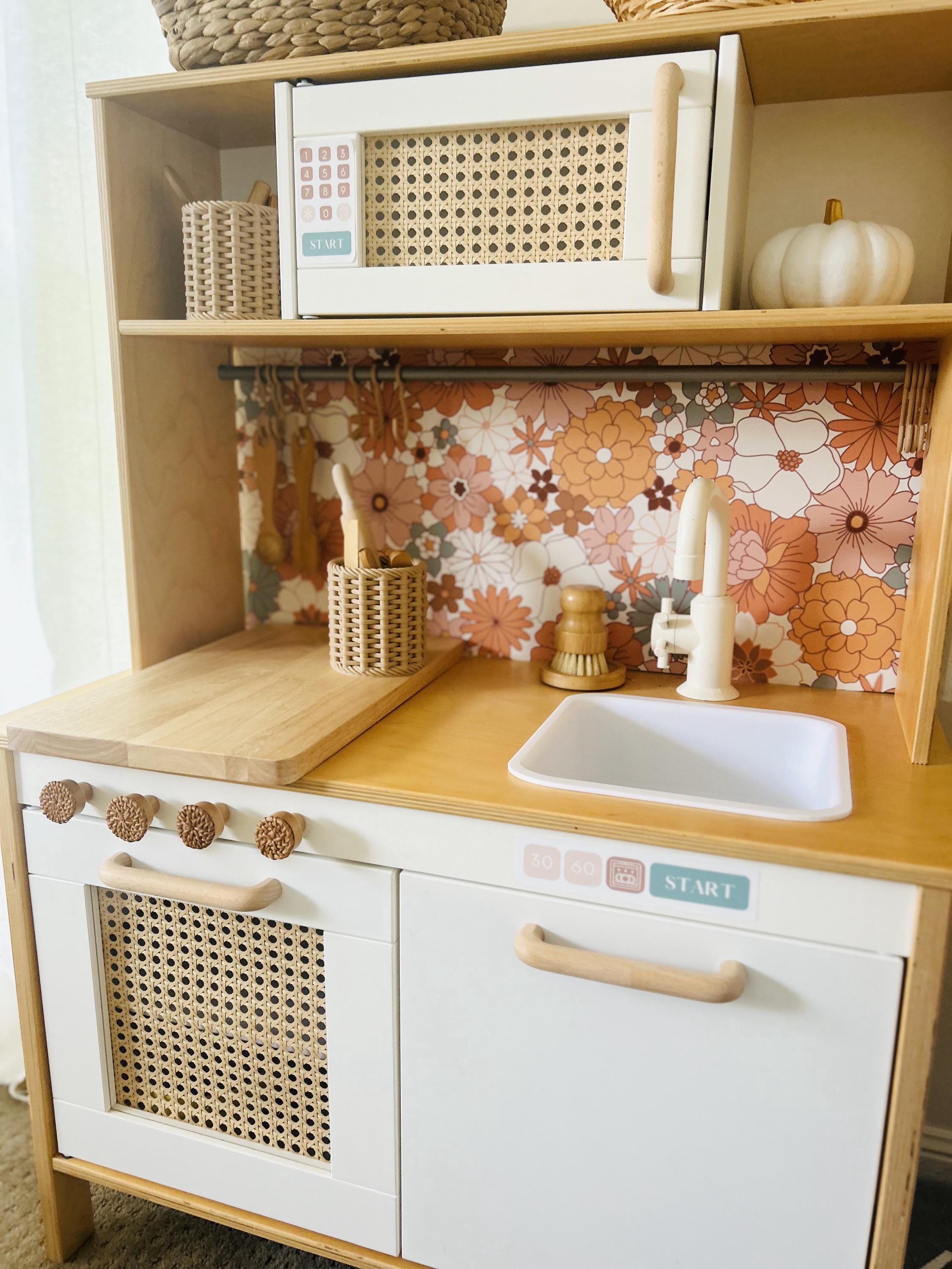 Boho Floral Play Kitchen Splashback - For the Ikea Duktig