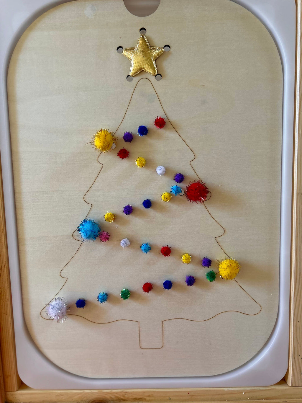 Sensory Table Christmas Tree Insert
