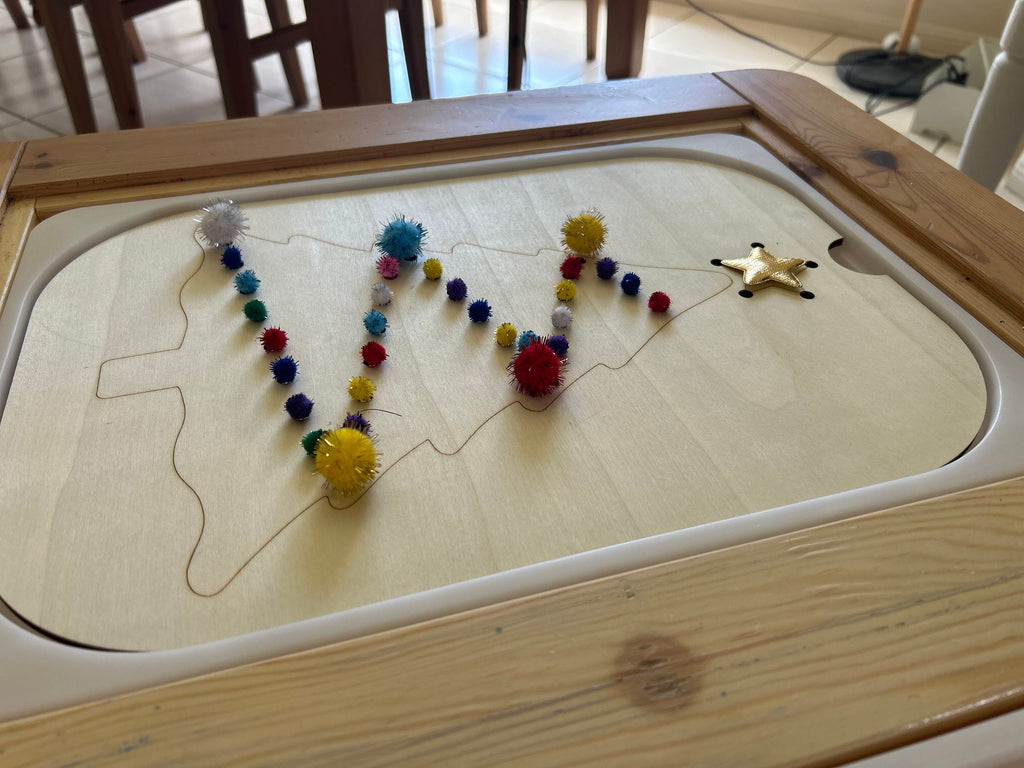 Sensory Table Christmas Tree Insert