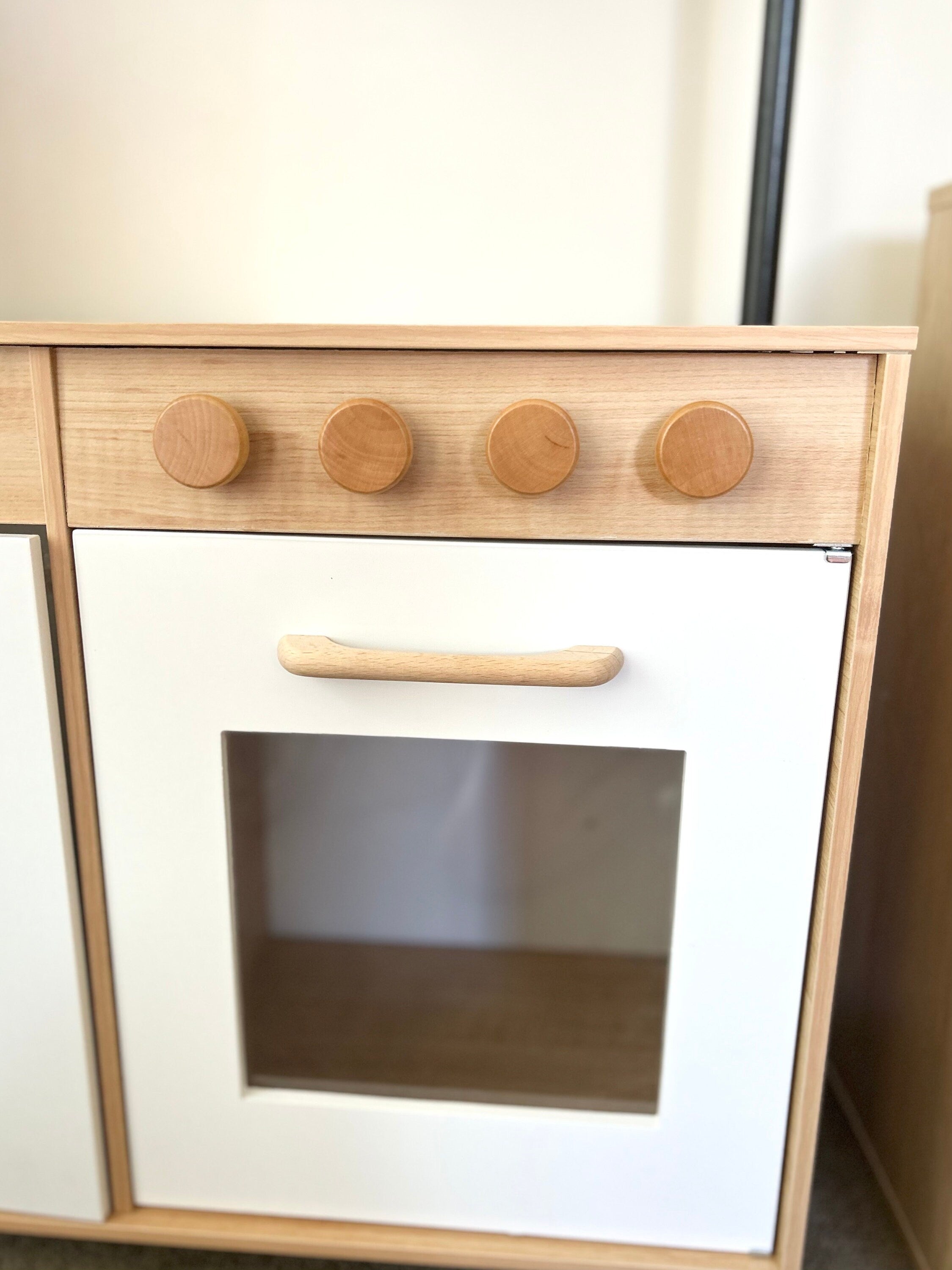 Play kitchen wooden knobs 38mm