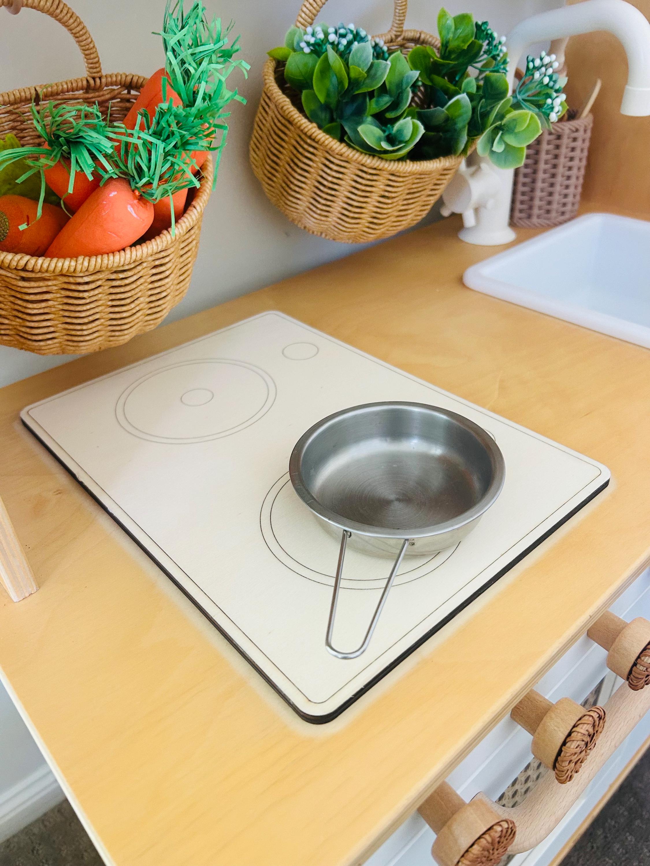 Handmade Wooden Play Kitchen Stove – Replacement for Ikea Duktig