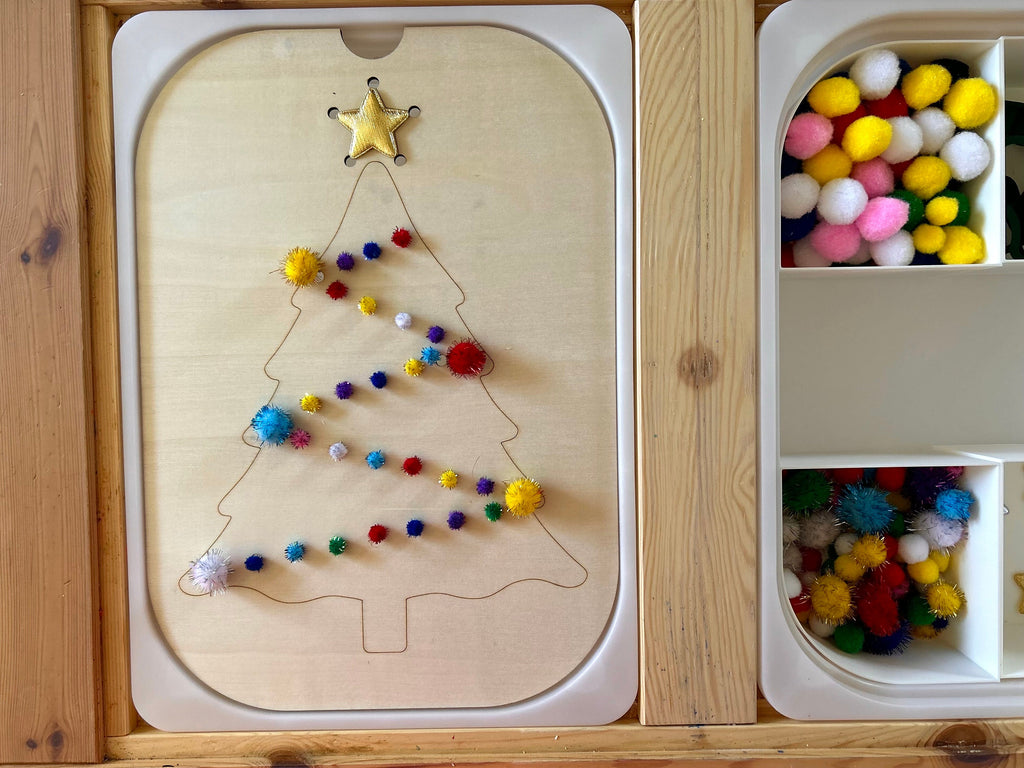 Sensory Table Christmas Tree Insert