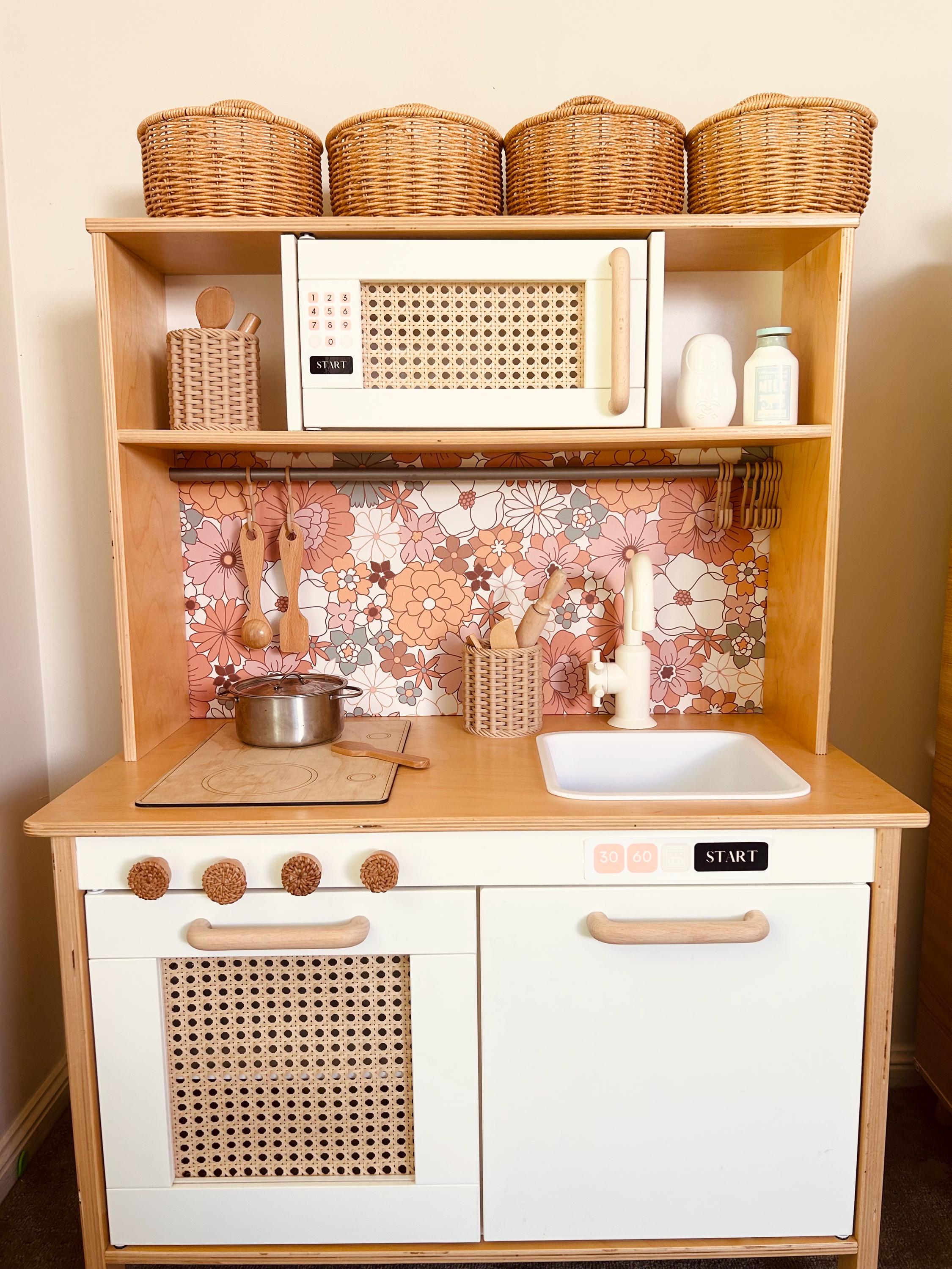 Handmade Wooden Play Kitchen Stove – Replacement for Ikea Duktig