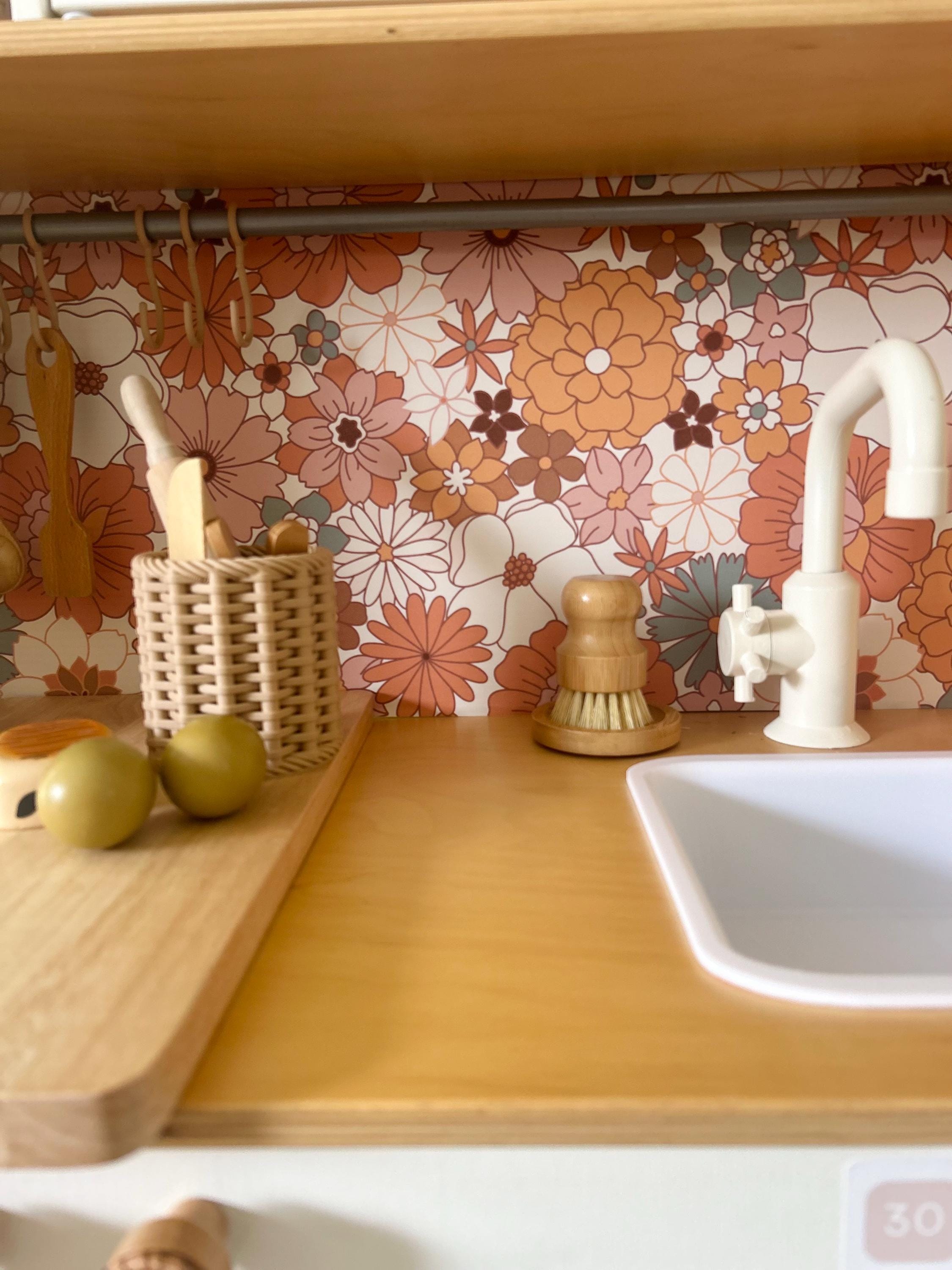 Boho Floral Play Kitchen Splashback - For the Ikea Duktig