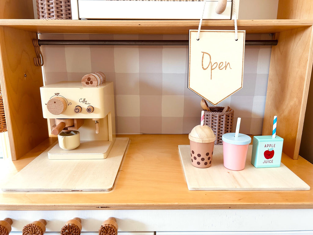 Handmade Wooden Play Kitchen Stove & Sink Covers – IKEA Duktig