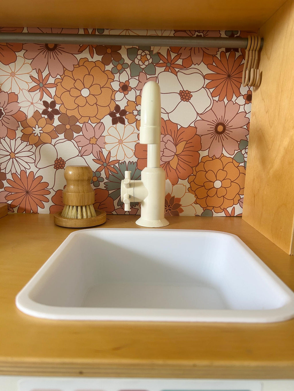 Boho Floral Play Kitchen Splashback - For the Ikea Duktig